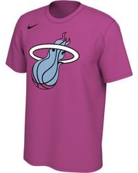 Nike Miami Heat Nba City Edition L/s Dry Elv T-shirt in Black for Men - Lyst