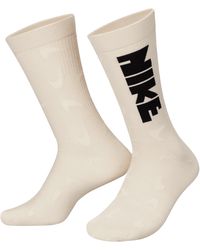 Nike Everyday Essentials Circa Crew Socks - Natural