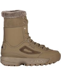 fila boots with fur