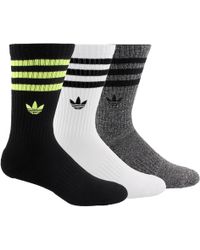 3 Pack 3 Stripe Crew Socks Black 3 Pack 3 Stripe Crew Socks Black