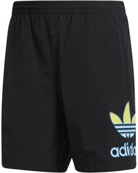 blue and yellow adidas shorts