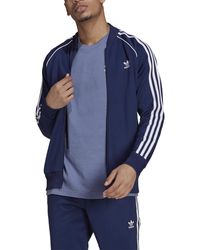 adidas Originals Outerwear Superstar Track Jacket, Legend Ink, X-large in  Blue for Men | Lyst