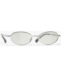 CHANEL - Oval Light Glasses - Lyst