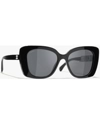 CHANEL - Square Sunglasses - Lyst