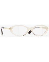 CHANEL - Oval Eyeglasses - Lyst