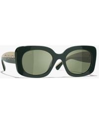 CHANEL - Square Sunglasses - Lyst