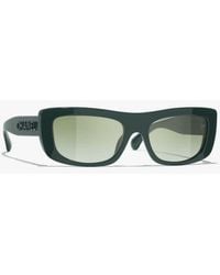 CHANEL - Rectangle Sunglasses - Lyst
