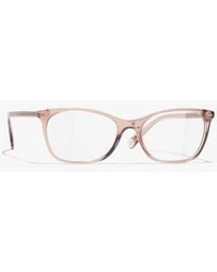 CHANEL - Rectangle Eyeglasses - Lyst