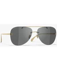 CHANEL - Pilot Sunglasses - Lyst