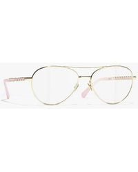 CHANEL - Pilot Eyeglasses - Lyst
