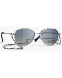 CHANEL - Pilot Sunglasses - Lyst