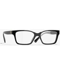 CHANEL - Rectangle Eyeglasses - Lyst