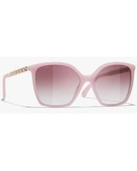 CHANEL - Square Sunglasses - Lyst