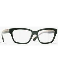 CHANEL - Rectangle Eyeglasses - Lyst