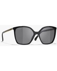 CHANEL - Square Sunglasses - Lyst