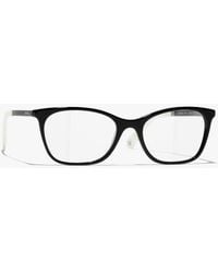 CHANEL - Rectangle Eyeglasses - Lyst
