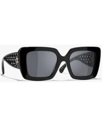 CHANEL - Square Sunglasses - Lyst