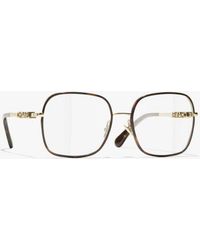 CHANEL - Square Eyeglasses - Lyst