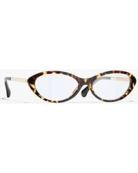 CHANEL - Oval Light Glasses - Lyst