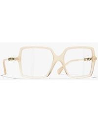 CHANEL - Square Eyeglasses - Lyst