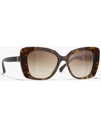 CHANEL - Square Sunglasses - Lyst