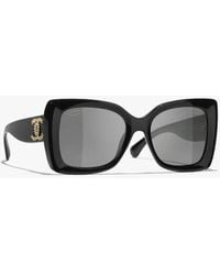 CHANEL - Square Sunglasses - Lyst