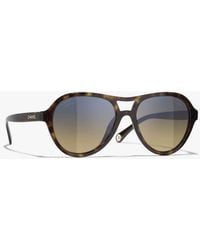 CHANEL - Pilot Sunglasses - Lyst