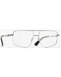 CHANEL - Pilot Eyeglasses - Lyst
