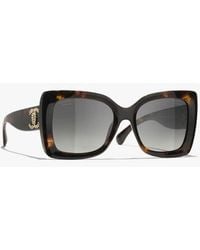 CHANEL - Square Sunglasses - Lyst
