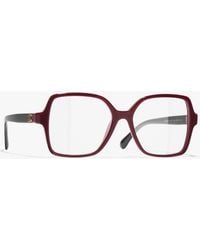 CHANEL - Square Eyeglasses - Lyst