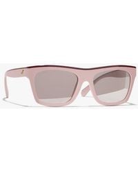 CHANEL - Square Sunglasses - Lyst