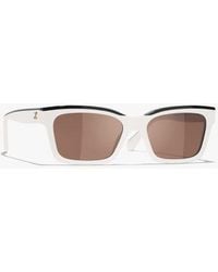 CHANEL - Square Sunglasses - Lyst