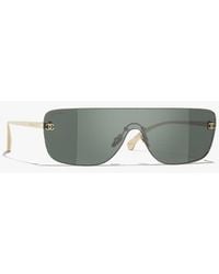 CHANEL - Shield Sunglasses - Lyst