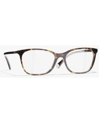 CHANEL - Rectangle Eyeglasses - Lyst