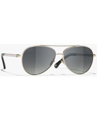CHANEL - Pilot Sunglasses - Lyst