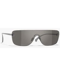 CHANEL - Shield Sunglasses - Lyst