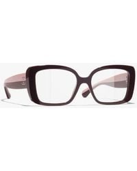CHANEL - Square Eyeglasses - Lyst