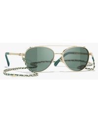 CHANEL - Pilot Sunglasses - Lyst