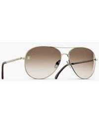 CHANEL - Pilot Sunglasses - Lyst