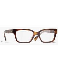 CHANEL - Rectangle Eyeglasses - Lyst