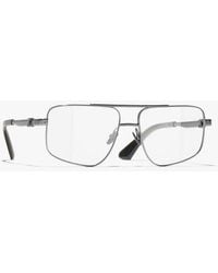 CHANEL - Pilot Eyeglasses - Lyst