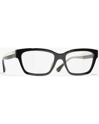 CHANEL - Rectangle Eyeglasses - Lyst