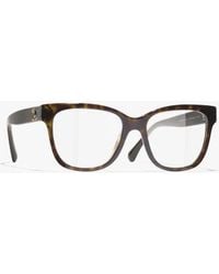 CHANEL - Square Eyeglasses - Lyst