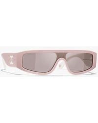 CHANEL - Shield Sunglasses - Lyst