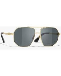 CHANEL - Pilot Sunglasses - Lyst