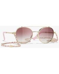 CHANEL - Pilot Sunglasses - Lyst