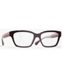 CHANEL - Rectangle Eyeglasses - Lyst