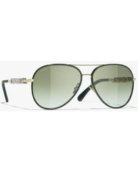 CHANEL - Pilot Sunglasses - Lyst