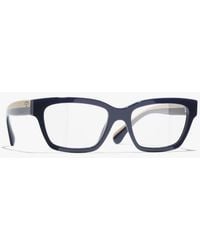 CHANEL - Rectangle Eyeglasses - Lyst