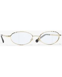 CHANEL - Oval Light Glasses - Lyst
